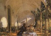 John Singer Sargent Breakfast in the Loggia Spain oil painting reproduction